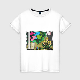 Женская футболка хлопок с принтом Great Teacher Onizuka в Петрозаводске, 100% хлопок | прямой крой, круглый вырез горловины, длина до линии бедер, слегка спущенное плечо | anime | great teavher onizuka | аниме | анимэ | онизука