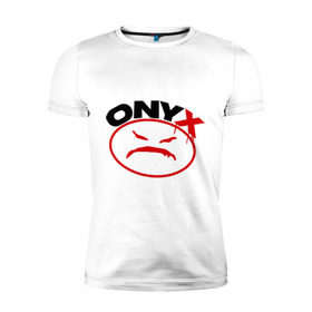 Мужская футболка премиум с принтом Onyx в Петрозаводске, 92% хлопок, 8% лайкра | приталенный силуэт, круглый вырез ворота, длина до линии бедра, короткий рукав | gangsta | hip hop | hop | оникс | хоп