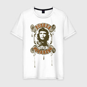 Мужская футболка хлопок с принтом Che Guevara в Петрозаводске, 100% хлопок | прямой крой, круглый вырез горловины, длина до линии бедер, слегка спущенное плечо. | 