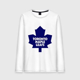 Мужской лонгслив хлопок с принтом Toronto Maple Leafs в Петрозаводске, 100% хлопок |  | Тематика изображения на принте: 