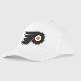 Детская бейсболка с принтом Philadelphia Flyers в Петрозаводске, 100% хлопок | классический козырек, металлическая застежка-регулятор размера | Тематика изображения на принте: hockey | nhl | национальная лига | нхл | филадельфия флаерс | хокей | хоккей