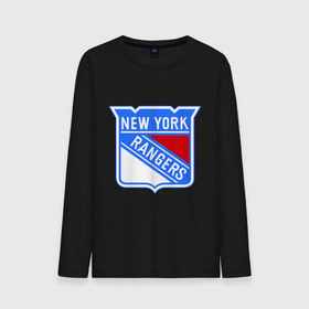 Мужской лонгслив хлопок с принтом New York Rangers в Петрозаводске, 100% хлопок |  | new york rangers | nhl | национальная хоккейная лига | нью йорк рейнджерс | хоккей | хоккейная лига