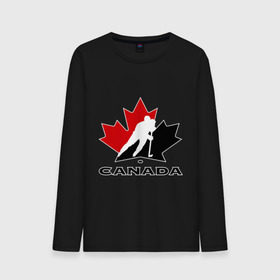 Мужской лонгслив хлопок с принтом Canada в Петрозаводске, 100% хлопок |  | canada | hockey | nhl | канада | лига | нхл | хокей | хокейнаялига | хоккей | хоккейная лига