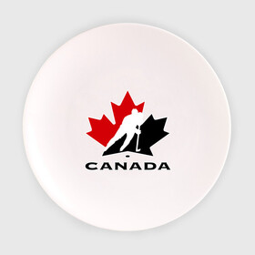 Тарелка 3D с принтом Canada в Петрозаводске, фарфор | диаметр - 210 мм
диаметр для нанесения принта - 120 мм | canada | hockey | nhl | канада | лига | нхл | хокей | хокейнаялига | хоккей | хоккейная лига