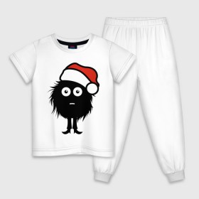 Детская пижама хлопок с принтом Рождественнский лохмач в Петрозаводске, 100% хлопок |  брюки и футболка прямого кроя, без карманов, на брюках мягкая резинка на поясе и по низу штанин
 | 2012 | new year | нг | новый 2012 | новый год | рождественский | рождество