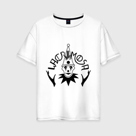 Женская футболка хлопок Oversize с принтом Lacrimosa в Петрозаводске, 100% хлопок | свободный крой, круглый ворот, спущенный рукав, длина до линии бедер
 | heavy metal | metal | rock | trash metal | метал | панки | рок | трэш метал | хеви метал