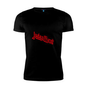 Мужская футболка премиум с принтом Judas Priest в Петрозаводске, 92% хлопок, 8% лайкра | приталенный силуэт, круглый вырез ворота, длина до линии бедра, короткий рукав | heavy metal | metal | rock | trash metal | метал | панки | рок | трэш метал | хеви метал