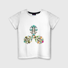 Детская футболка хлопок с принтом Good Flower в Петрозаводске, 100% хлопок | круглый вырез горловины, полуприлегающий силуэт, длина до линии бедер | good flower | орнамент | цветочный узор | цветы