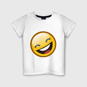 Детская футболка хлопок с принтом Emoticons tonygines (1) в Петрозаводске, 100% хлопок | круглый вырез горловины, полуприлегающий силуэт, длина до линии бедер | 