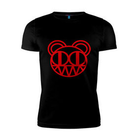 Мужская футболка премиум с принтом Radiohead (2) в Петрозаводске, 92% хлопок, 8% лайкра | приталенный силуэт, круглый вырез ворота, длина до линии бедра, короткий рукав | radiohead | rock | радиохед | рок