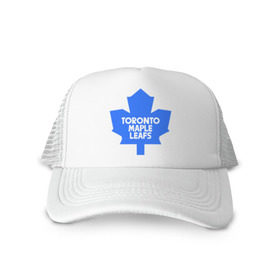 Кепка тракер с сеткой с принтом Toronto Maple Leafs в Петрозаводске, трикотажное полотно; задняя часть — сетка | длинный козырек, универсальный размер, пластиковая застежка | toronto maple leafs | канада | канадская лига | канадцы | лига | торонто мепл ливс | хокей | хоккей