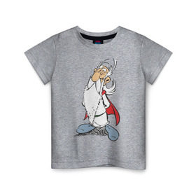 Детская футболка хлопок с принтом Панорамикс в Петрозаводске, 100% хлопок | круглый вырез горловины, полуприлегающий силуэт, длина до линии бедер | астерикс | астерикс и обеликс | друид | обеликс | панарамикс | панорамикс
