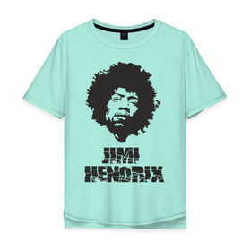 Мужская футболка хлопок Oversize с принтом Jimi Hendrix в Петрозаводске, 100% хлопок | свободный крой, круглый ворот, “спинка” длиннее передней части | 60е | гитарист | джими хендрикс | джимми хендрикс | ретро | рок