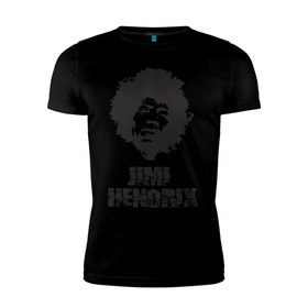 Мужская футболка премиум с принтом Jimi Hendrix в Петрозаводске, 92% хлопок, 8% лайкра | приталенный силуэт, круглый вырез ворота, длина до линии бедра, короткий рукав | 60е | гитарист | джими хендрикс | джимми хендрикс | ретро | рок