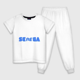 Детская пижама хлопок с принтом Serega в Петрозаводске, 100% хлопок |  брюки и футболка прямого кроя, без карманов, на брюках мягкая резинка на поясе и по низу штанин
 | sega | приставки | серега