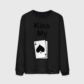 Мужской свитшот хлопок с принтом Kiss my в Петрозаводске, 100% хлопок |  | Тематика изображения на принте: ace | kiss | kiss my | my | poker | карта | карты | колода | масть | пики | покер | туз