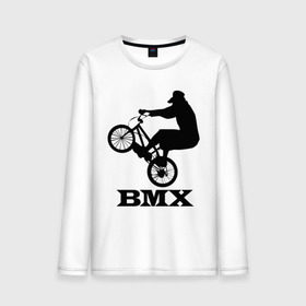 Мужской лонгслив хлопок с принтом BMX (3) в Петрозаводске, 100% хлопок |  | bmx | бмх | велик | вело | велосипед | велосипедист | велоспорт | райдер | фрирайд | экстремальный спорт | экстрим