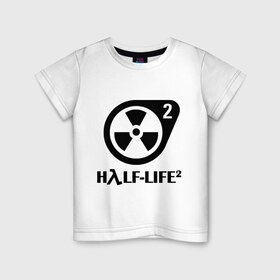 Детская футболка хлопок с принтом HalfLife в Петрозаводске, 100% хлопок | круглый вырез горловины, полуприлегающий силуэт, длина до линии бедер | half life 2 | half life 2научно фантастические | shooter | стрелялка | шутер