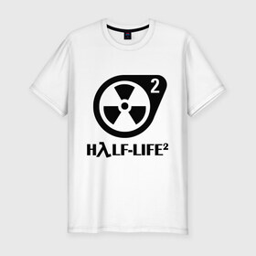 Мужская футболка премиум с принтом HalfLife в Петрозаводске, 92% хлопок, 8% лайкра | приталенный силуэт, круглый вырез ворота, длина до линии бедра, короткий рукав | Тематика изображения на принте: half life 2 | half life 2научно фантастические | shooter | стрелялка | шутер
