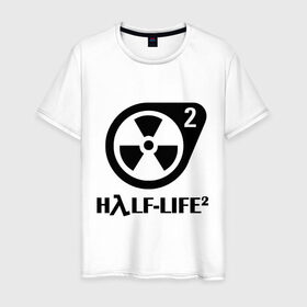 Мужская футболка хлопок с принтом HalfLife в Петрозаводске, 100% хлопок | прямой крой, круглый вырез горловины, длина до линии бедер, слегка спущенное плечо. | half life 2 | half life 2научно фантастические | shooter | стрелялка | шутер
