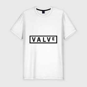 Мужская футболка премиум с принтом Valve в Петрозаводске, 92% хлопок, 8% лайкра | приталенный силуэт, круглый вырез ворота, длина до линии бедра, короткий рукав | valve | valvehalf life | разработчик