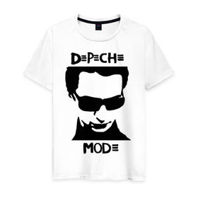 Мужская футболка хлопок с принтом Depeche Mode (2) в Петрозаводске, 100% хлопок | прямой крой, круглый вырез горловины, длина до линии бедер, слегка спущенное плечо. | depeche mode | депеш мод | карикатура depeche mode | карикатура депеш мод | фото depeche mode