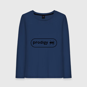 Женский лонгслив хлопок с принтом Prodigy лого с муравьем в Петрозаводске, 100% хлопок |  | prodigy | логотип | продиджи | электронная музыка