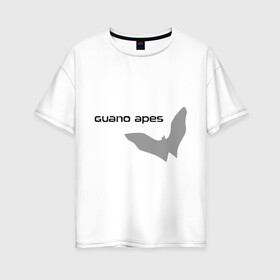 Женская футболка хлопок Oversize с принтом Guano Apes в Петрозаводске, 100% хлопок | свободный крой, круглый ворот, спущенный рукав, длина до линии бедер
 | heavy metal | metal | rock | trash metal | метал | металл | рок | трэш метал | хеви метал