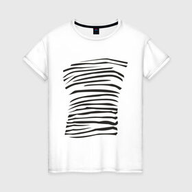 Женская футболка хлопок с принтом Зебра (2) в Петрозаводске, 100% хлопок | прямой крой, круглый вырез горловины, длина до линии бедер, слегка спущенное плечо | africa | safari | zebra | животные | зебра | сафари