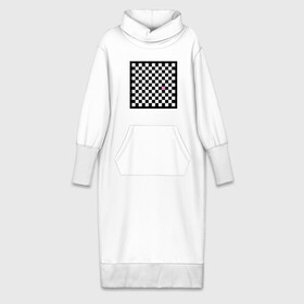 Платье удлиненное хлопок с принтом Шахматная эмо доска в Петрозаводске,  |  | emo | розовый квадрат | субкультуры | шахматная доска | шахматы | эмо | эмо шахматы