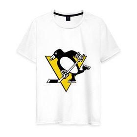 Мужская футболка хлопок с принтом Pittsburgh Penguins Malkin 71 в Петрозаводске, 100% хлопок | прямой крой, круглый вырез горловины, длина до линии бедер, слегка спущенное плечо. | malkin | nhl | pittsburgh penguins | малкин | нхл | питсбург | хоккейный клуб