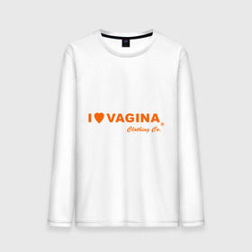 Мужской лонгслив хлопок с принтом I love vagina в Петрозаводске, 100% хлопок |  | девушки | отношения