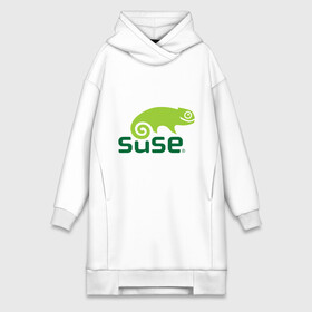 Платье-худи хлопок с принтом Suse в Петрозаводске,  |  | linux | suse | линукс | программа | софт