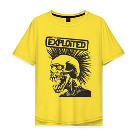 Мужская футболка хлопок Oversize с принтом Exploited в Петрозаводске, 100% хлопок | свободный крой, круглый ворот, “спинка” длиннее передней части | Тематика изображения на принте: exploid | hardcore | punk | rock | панк | рок | рок группы | хард