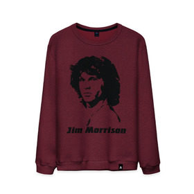 Мужской свитшот хлопок с принтом Jim Morrison в Петрозаводске, 100% хлопок |  | morrison | джим морисон | лицо jim morrison | лицо джима морисона | морисон