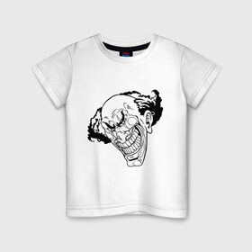 Детская футболка хлопок с принтом С джокером в Петрозаводске, 100% хлопок | круглый вырез горловины, полуприлегающий силуэт, длина до линии бедер | джокер