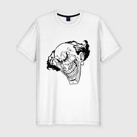Мужская футболка премиум с принтом С джокером в Петрозаводске, 92% хлопок, 8% лайкра | приталенный силуэт, круглый вырез ворота, длина до линии бедра, короткий рукав | джокер