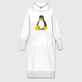 Платье удлиненное хлопок с принтом Linux (7) в Петрозаводске,  |  | пингвин