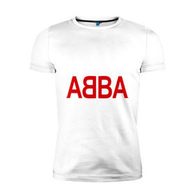 Мужская футболка премиум с принтом ABBA в Петрозаводске, 92% хлопок, 8% лайкра | приталенный силуэт, круглый вырез ворота, длина до линии бедра, короткий рукав | 70е | 80е | abba | абба | группа | квартет | музыка | музыкальные группы | поп музыка