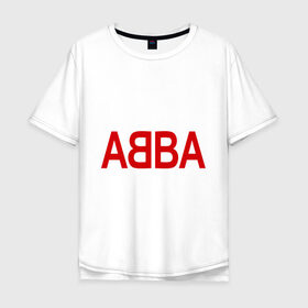 Мужская футболка хлопок Oversize с принтом ABBA в Петрозаводске, 100% хлопок | свободный крой, круглый ворот, “спинка” длиннее передней части | 70е | 80е | abba | абба | группа | квартет | музыка | музыкальные группы | поп музыка