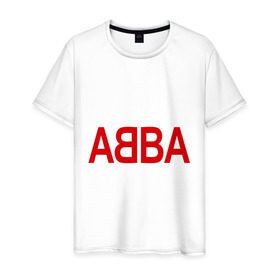 Мужская футболка хлопок с принтом ABBA в Петрозаводске, 100% хлопок | прямой крой, круглый вырез горловины, длина до линии бедер, слегка спущенное плечо. | 70е | 80е | abba | абба | группа | квартет | музыка | музыкальные группы | поп музыка