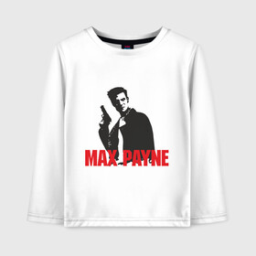 Детский лонгслив хлопок с принтом Max Payne (2) в Петрозаводске, 100% хлопок | круглый вырез горловины, полуприлегающий силуэт, длина до линии бедер | Тематика изображения на принте: max payne | shooter | макс пейн | стрелялка | шутер