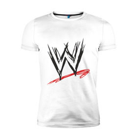 Мужская футболка премиум с принтом WWE в Петрозаводске, 92% хлопок, 8% лайкра | приталенный силуэт, круглый вырез ворота, длина до линии бедра, короткий рукав | джон сина