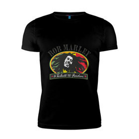 Мужская футболка премиум с принтом Bob Marley (7) в Петрозаводске, 92% хлопок, 8% лайкра | приталенный силуэт, круглый вырез ворота, длина до линии бедра, короткий рукав | bob | bob marley | reggae | боб марли | музыка | раста | растаманские | регги