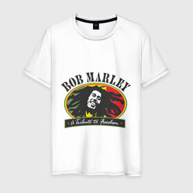 Мужская футболка хлопок с принтом Bob Marley (7) в Петрозаводске, 100% хлопок | прямой крой, круглый вырез горловины, длина до линии бедер, слегка спущенное плечо. | Тематика изображения на принте: bob | bob marley | reggae | боб марли | музыка | раста | растаманские | регги