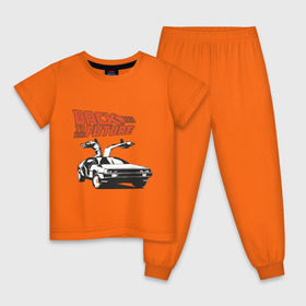 Детская пижама хлопок с принтом Назад в будущее в Петрозаводске, 100% хлопок |  брюки и футболка прямого кроя, без карманов, на брюках мягкая резинка на поясе и по низу штанин
 | Тематика изображения на принте: 
