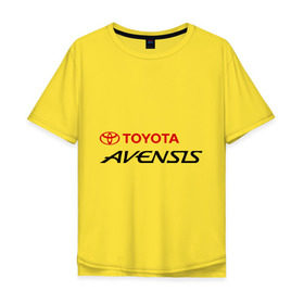 Мужская футболка хлопок Oversize с принтом Toyota Avensis в Петрозаводске, 100% хлопок | свободный крой, круглый ворот, “спинка” длиннее передней части | avensis | toyota | toyota avensis | авенсис | тойота | тойота авенсис