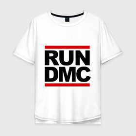 Мужская футболка хлопок Oversize с принтом Run DMC в Петрозаводске, 100% хлопок | свободный крой, круглый ворот, “спинка” длиннее передней части | Тематика изображения на принте: dmc | gangsta | gansta | hip hop | hop | rap | run | рэп | рэпчина | хип | хип хоп | хипхоп | хоп