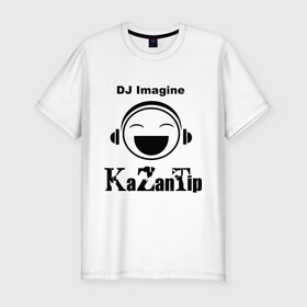 Мужская футболка премиум с принтом DJ KaZanTip в Петрозаводске, 92% хлопок, 8% лайкра | приталенный силуэт, круглый вырез ворота, длина до линии бедра, короткий рукав | dj | kazantip | диджей | ибица | казан | казантип | клуб | наушники