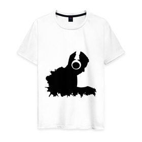 Мужская футболка хлопок с принтом Ди-джей в Петрозаводске, 100% хлопок | прямой крой, круглый вырез горловины, длина до линии бедер, слегка спущенное плечо. | 